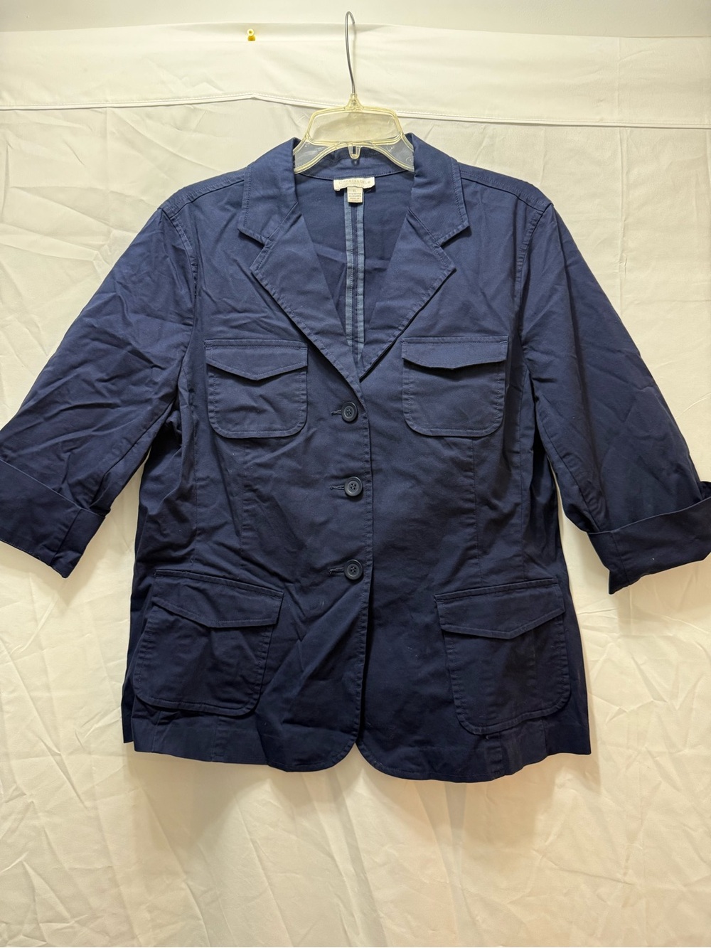 Charter Club Navy Utility Blazer